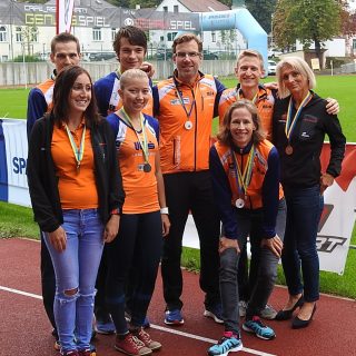 Unsere glücklichen Medaillengewinner der Landesmeisterschaft im 10KM Straßenlauf 2108