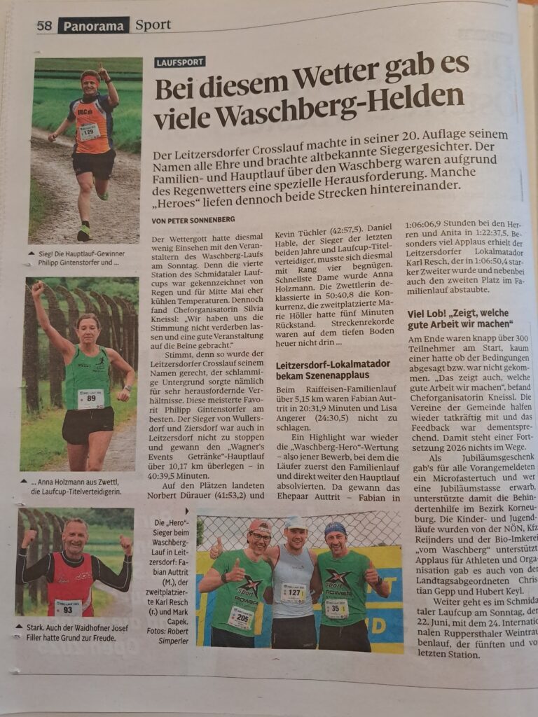 Waschberg-Crosslauf NÖN Hollabrunn - 22.5.2025